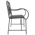 Bancă Metalică Negru Metal Standard Inserții Decorative GartenMobel Dekor