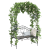 Bancă neagră de exterior Negru Metal Mare Detalii decorative GartenMobel Dekor
