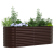 Pat Ridicat pentru Grădină Maro 240x80x81 cm din Oțel Galvanizat GartenMobel Dekor