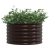 Răsad pentru Grădină Maro 80x80x44 cm din Oțel Galvanizat GartenMobel Dekor