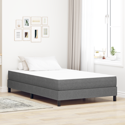 Saltea cu arcuri pocket  Gri deschis Medie 120x200x20 cm Țesătură GartenMobel Dekor
