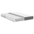 Saltea pocket  Gri deschis Medie 160x200x20 cm Țesătură GartenMobel Dekor
