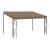 Pavilion montat de perete, gri taupe, 4 x 3 x 2,5 m GartenMobel Dekor