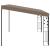 Pavilion montat de perete, gri taupe, 4 x 3 x 2,5 m GartenMobel Dekor