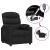 Fotoliu rabatabil electric, negru, material textil GartenMobel Dekor