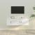 Set dulap TV, 2 piese, alb, lemn prelucrat GartenMobel Dekor