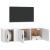 Set dulap TV, 2 piese, alb, lemn prelucrat GartenMobel Dekor