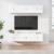 Set dulap TV, 6 piese, alb, lemn prelucrat GartenMobel Dekor