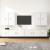 Set dulap TV, 8 piese, alb, lemn prelucrat GartenMobel Dekor