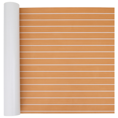Podea autocolantă maro și alb 240 x 90 cm EVA Foam GartenMobel Dekor