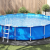 Capac pentru piscină rotund Gri deschis Polietilenă Ø 610 cm GartenMobel Dekor
