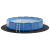Cască rotundă piscina Neagră Plastic Ø 610 cm GartenMobel Dekor