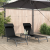 Set de 2 Șezlonguri Pliabile Negru Cadru metalic, material textilen GartenMobel Dekor