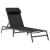 Set de 2 Șezlonguri Pliabile Negru Cadru metalic, material textilen GartenMobel Dekor