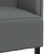 Canapea Highback Gri Închis 109x56x121 cm Material Textil GartenMobel Dekor