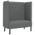 Canapea Highback Gri Închis 109x56x121 cm Material Textil GartenMobel Dekor