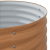 Pat Ridicat Ghiveci Efect De Lemn Metal 320 X 80 X 81 cm Durabil GartenMobel Dekor