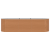 Pat Ridicat Ghiveci Efect De Lemn Metal 320 X 80 X 81 cm Durabil GartenMobel Dekor