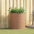 Pătuț de grădină maro cu aspect de lemn 80x80x81 cm din oțel GartenMobel Dekor