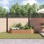 Pat de Grădină Ridicat Marron cu Aspect de Lemn 240x80x44 cm Oțel GartenMobel Dekor