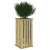 Jardinieră cu captuseală 33x33x65 cm lemn impregnat pin GartenMobel Dekor