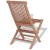Set mobilier exterior cu scaune pliabile, 11 piese, lemn de tec GartenMobel Dekor