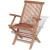 Set mobilier exterior cu scaune pliabile, 11 piese, lemn de tec GartenMobel Dekor