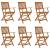 Set mobilier de exterior pliabil, 7 piese, lemn masiv de acacia GartenMobel Dekor