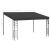 Pavilion de perete, antracit, 4 x 3 x 2,5 m GartenMobel Dekor