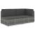 Canapea modulară cu 2 locuri, gri, poliratan GartenMobel Dekor