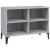 Comodă TV cu picioare metalice, gri sonoma, 69,5x30x50 cm GartenMobel Dekor