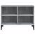 Comodă TV cu picioare metalice, gri sonoma, 69,5x30x50 cm GartenMobel Dekor
