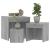 Mese suprapuse, 3 buc, stejar Sonoma gri, lemn prelucrat GartenMobel Dekor