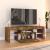 Comodă TV cu lumini LED, stejar fumuriu, 120x35x40 cm GartenMobel Dekor