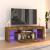 Comodă TV cu lumini LED, stejar fumuriu, 120x35x40 cm GartenMobel Dekor