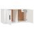 Dulap TV cu montaj pe perete, alb, 80x34,5x40 cm GartenMobel Dekor