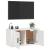 Dulap TV cu montaj pe perete, alb, 80x34,5x40 cm GartenMobel Dekor