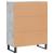Dulap, gri beton, 69,5x34x90 cm, lemn compozit GartenMobel Dekor