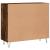 Dulap, stejar fumuriu, 90x34x80 cm, lemn compozit GartenMobel Dekor