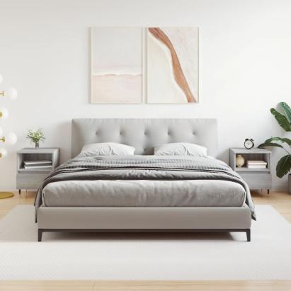 Noptiere, 2 buc., gri sonoma, 40x35x50 cm, lemn compozit GartenMobel Dekor