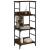 Raft de cărți stejar afumat 50x33x117,5 cm lemn prelucrat GartenMobel Dekor