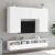 Comode TV de perete, alb, 80x30x30 cm, lemn prelucrat GartenMobel Dekor