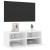 Comode TV de perete, alb, 80x30x30 cm, lemn prelucrat GartenMobel Dekor