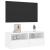 Comode TV de perete, alb, 80x30x30 cm, lemn prelucrat GartenMobel Dekor