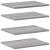 Rafturi de perete, 4 buc., gri sonoma, 40x30x1,5 cm, lemn GartenMobel Dekor