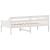 Pat de zi fără saltea, alb, 90x190 cm, lemn masiv pin GartenMobel Dekor