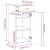 Dulap, sonoma gri, 45x42,5x93 cm, lemn prelucrat GartenMobel Dekor