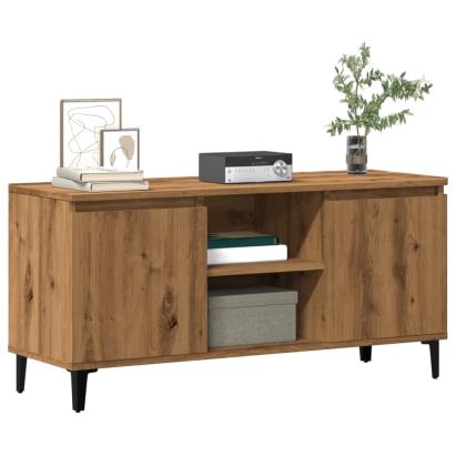 Comodă TV, stejar artizanal, 102x35x50 cm, lemn prelucrat GartenMobel Dekor