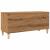 Dulap de discuri stejar artizanal, 100x38x48 cm, lemn prelucrat GartenMobel Dekor