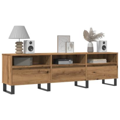 Comodă TV, stejar artizanal, 150x30x44,5 cm, lemn prelucrat GartenMobel Dekor